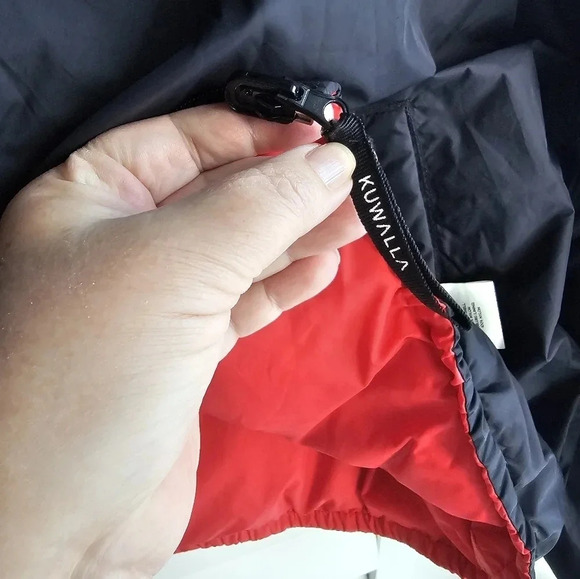 Kuwalla Tee Winter Oversized Reversible Black Red Down Jacket size L - Picture 9 of 11